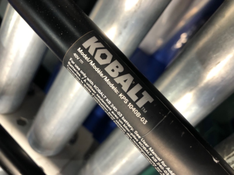 Photo 4 of ***USED - DIRTY - MISSING CHAIN, BATTERY,A ND CHARGER - UNABLE TO TEST - SEE PICTURES***
Kobalt Gen4 40-volt 10-in 2 Ah Battery Pole Saw (No Battery and Charger Included)