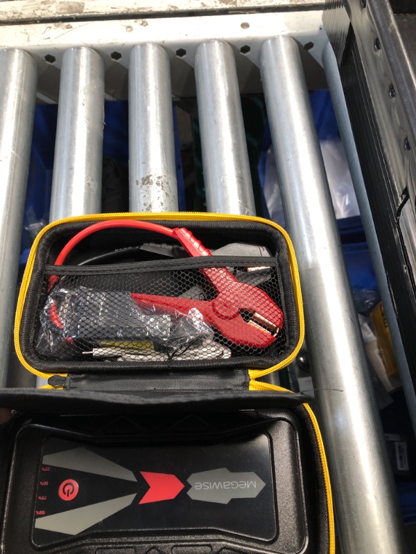 Photo 3 of ***USED - LIKELY MISSING PARTS - UNABLE TO VERIFY FUNCTIONALITY***
MEGAWISE 1500A Peak 16800mAh Car Battery Jump Starter Booster (up to 7L Gas or 5L Diesel Engines), 12V Portable Power with Dual USB Outputs & Flashlight 2023 Upgraded Extremely Safe