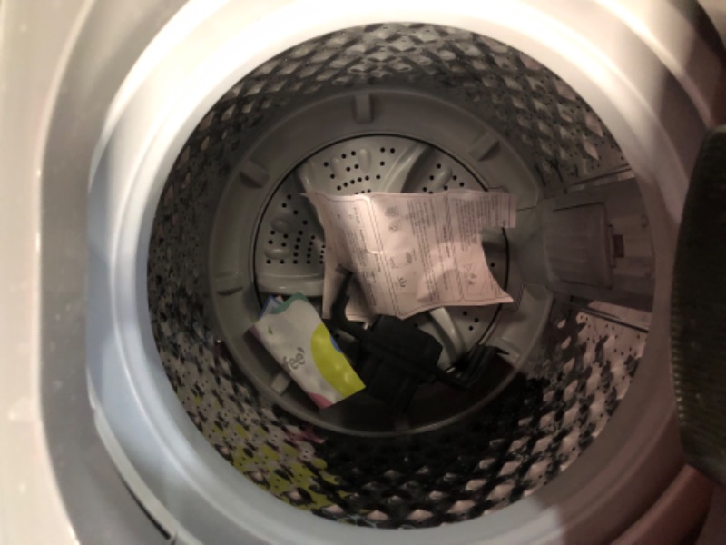 Photo 4 of ***USED - POWERS ON - UNABLE TO TEST FURTHER - NO PACKAGING - LIKELY MISSING PARTS***
COMFEE' Portable Washing Machine, 0.9 cu.ft Compact Washer With LED Display, 5 Wash Cycles, 2 Built-in Rollers, Space Saving Full-Automatic Washer