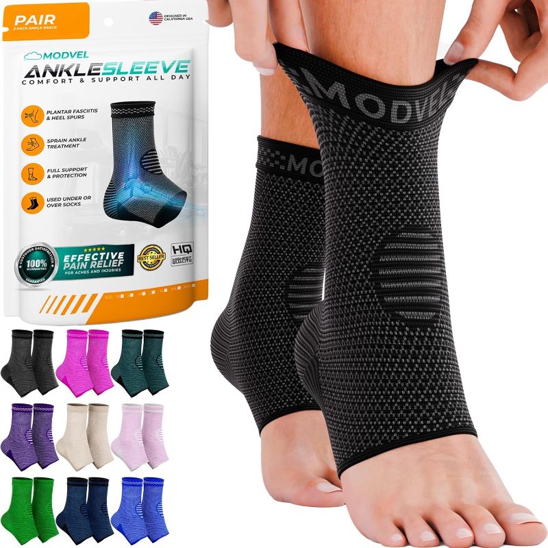 Photo 1 of ***STOCK PHOTO REFERENCE ONLY***
Foot & Ankle Brace Socks for Sprained Ankle Compression Sleeve - Foot Support for Women & Men - Tendonitis & Arthritis Ankle Brace Sports Running