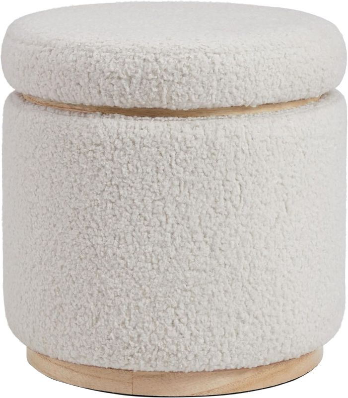 Photo 1 of ***STOCK PHOTO REFERENCE ONLY***
Home Décor Sherpa Round Storage Ottoman