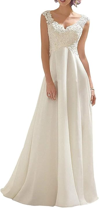 Photo 1 of ***STOCK PHOTO REFERENCE ONLY***
Abaowedding Women's Wedding Dress Lace Double V-Neck Sleeveless Evening Dress
size 18 plus