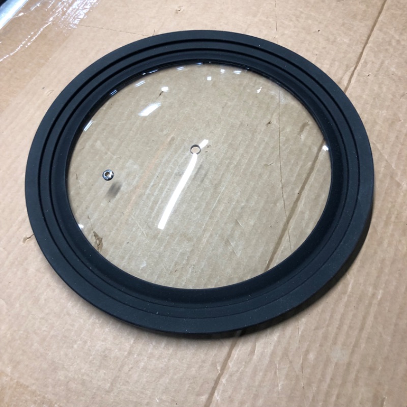 Photo 4 of ***MISSING HADLE***
Universal Lid for Pots,Pans and Skillets - Tempered Glass with Heat Resistant Silicone Rim Fits 10.5", 11" and 12" Diameter Cookware,Black