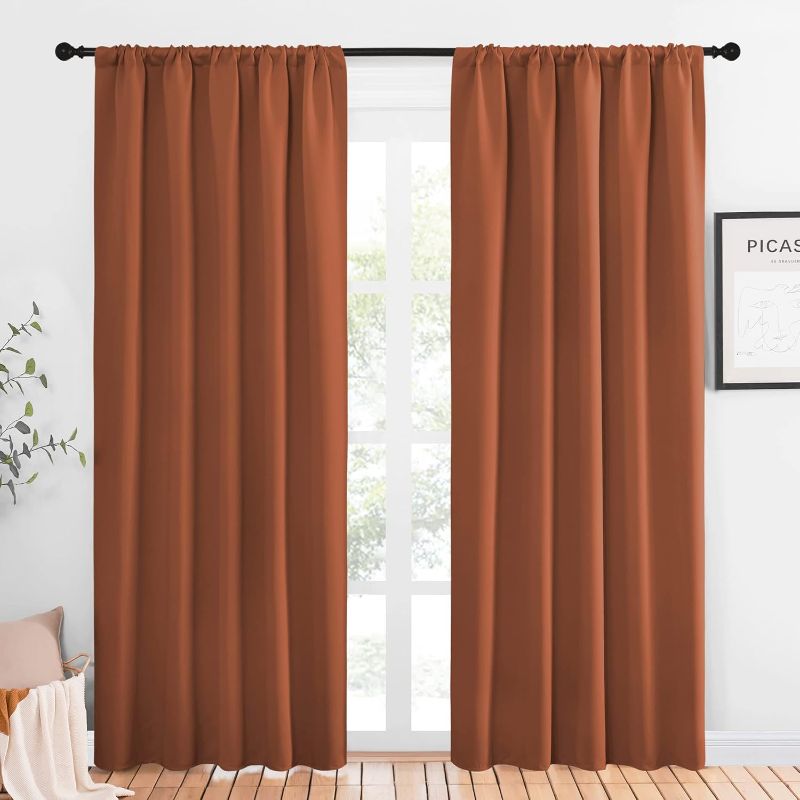 Photo 1 of ***STOCK PHOTO REFERENCE ONLY***
Curtains and Drapes,Solid Rod Pocket Draperies/Panels (Tan, 1 Pair, 52 by 84 inches) 