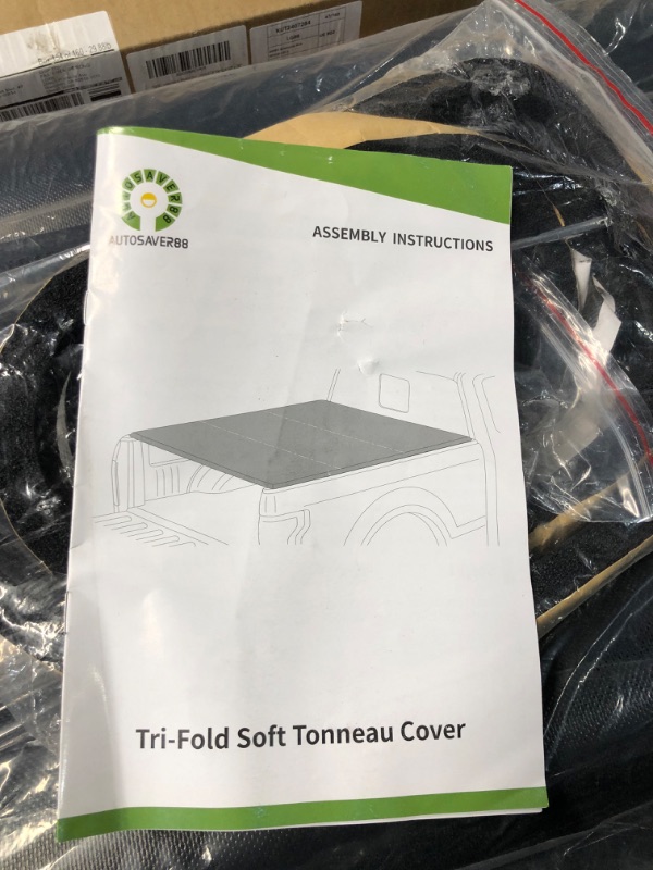 Photo 2 of ***MAJOR DAMAGE - BENT - SEE PICTURES - LIKELY MISSING PARTS***
AUTOSAVER88 Tri-Fold Soft Truck Bed Tonneau Cover Compatible with 2005-2024 Nissan Frontier(NO México) 5 ft Bed