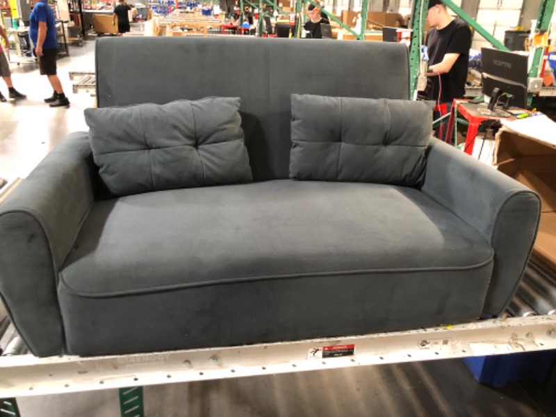 Photo 2 of ***truck/trailer pick up suggested***
Vongrasig 47" Small Modern Loveseat Sofa, Mid Century Linen Fabric 2-Seat Couch Tufted Love Seat with Back Cushions and Tapered Wood Legs for Living Room, Bedroom and Small Space (Dark Gray)