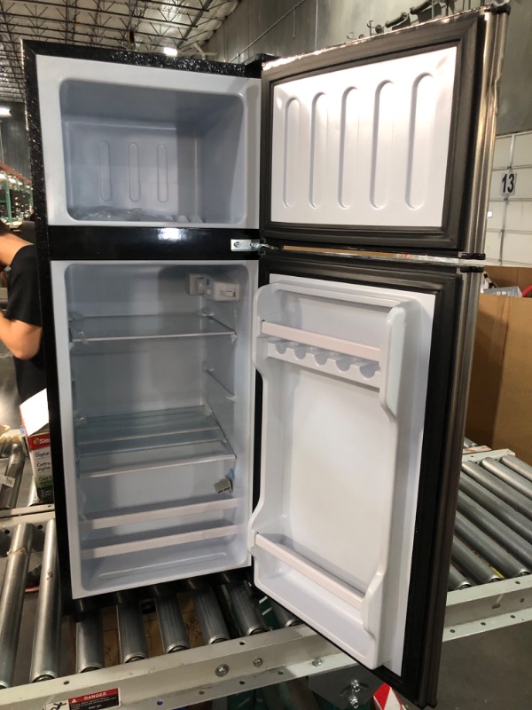 Photo 2 of ***MINOR DENTS ON EXTERIOR. SEE PHOTOS***
Anukis Compact Refrigerator 3.8 Cu Ft 2 Door Mini Fridge with Freezer for Apartment, Dorm, Office, Family, Basement, Garage - Silver