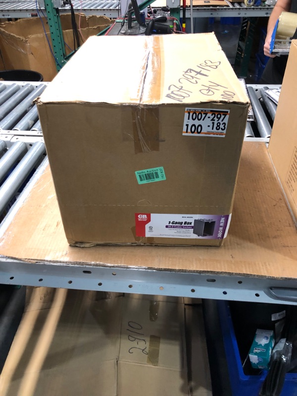 Photo 1 of ***BOX OF 100***
Gardner Bender
20 cu. in. 1-Gang New Work Electrical Switch/Outlet Box