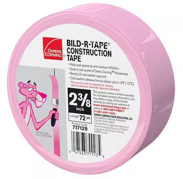 Photo 1 of ***2 PACK***Owens Corning BILD-R-TAPE 2.375 in. x 72 yds. Construction Tape Roll