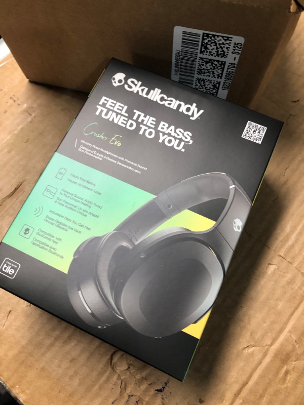 Photo 3 of ***FACTORY SEALED***Skullcandy Crusher Evo Over-Ear Wireless Headphones with Sensory Bass with Charging Cable