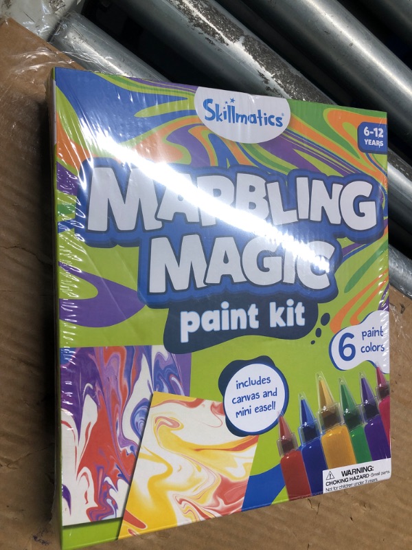 Photo 2 of ***FACTORY SEALED***Skillmatics Marbling Magic Paint Kit for Kids, Art & Craft Activity for Girls & Boys, Water Marbling Kit, Craft Kits & Supplies, DIY Creative Activity, Gifts for Ages 6, 7, 8, 9, 10, 11, 12