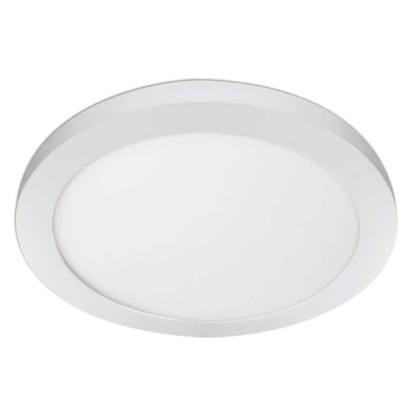 Photo 1 of ***UNABLE TO TEST FUNCTION***15 in. 22.5-Watt Dimmable White Integrated LED 1650 Lumens Round Flat Panel Ceiling Flush Mount with Color Change 5CCT
