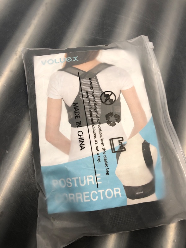 Photo 3 of (see notes) VOLUEX Posture Corrector for Women and Men, Comfy Adjustable Upper Back Brace, Back Straightener, Improve Posture for Neck, Shoulder, Clavicle and Back, Help Providing Pain Relief-L(28-40in)