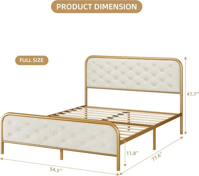 Photo 7 of (READ FULL POST) IDEALHOUSE Upholstered Queen Size Bed Frame 