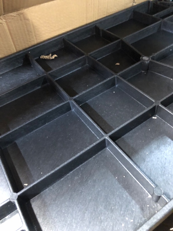 Photo 1 of ***USED - MISSING ONE OF THE TRAYS - OTHER PARTS LIKELY MISSING AS WELL - SEE PICTURES***
ELAFROS 3 Shelf Heavy Duty Utility Cart, 34" x 17" x 38.5", Rolling Work Cart with 4 Swivel Wheels, Deep Shelves, Safely Holds up to 550 lbs 3-Tier Service Cart Tool