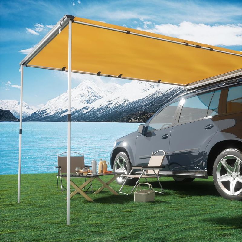 Photo 1 of 
TIMBER RIDGE Car Awning Camper Awning 8.2X6.5ft Truck Awning Waterproof PU10000mm UV50+ Rooftop Overland Camping, Retractable Side Awning Awning Tent Shade...