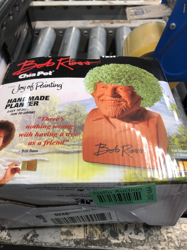 Photo 3 of ***BROKEN***
Chia Pet Bob Ross with Seed Pack, Decorative Pottery Planter, Easy to Do and Fun to Grow, Novelty Gift, Perfect for Any Occasion