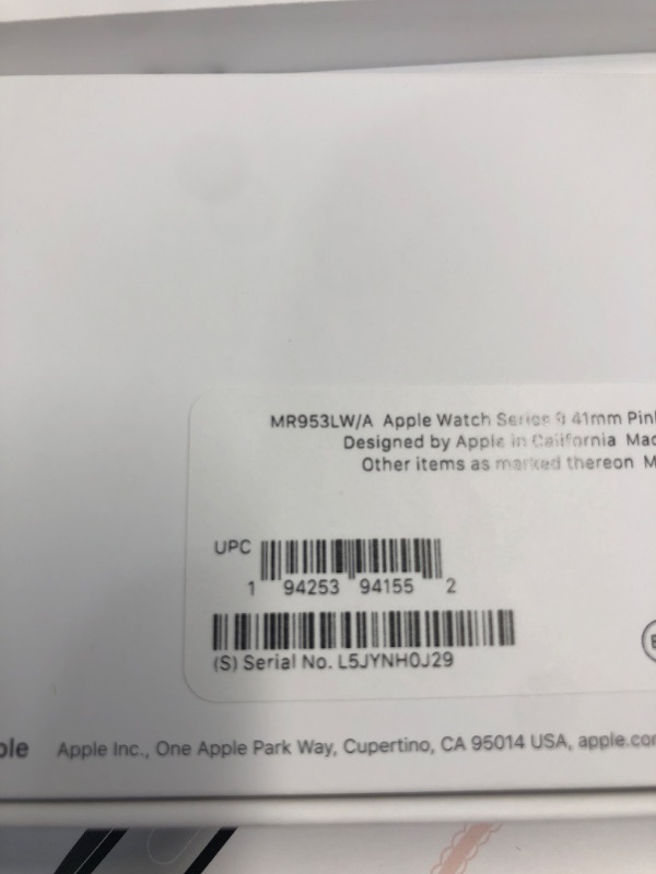 Photo 6 of ***DID NOT TURN ON / MIGHT NEED CHARGED*** **LOOKA NEW***
Apple Watch Series 9 [GPS 41mm] Smartwatch with Pink Aluminum Case with Light Pink Sport Loop One Size. Fitness Tracker, ECG Apps, Always-On Retina Display, Carbon Neutral