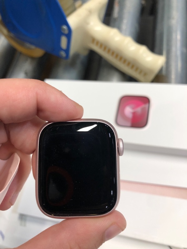 Photo 5 of ***DID NOT TURN ON / MIGHT NEED CHARGED*** **LOOKA NEW***
Apple Watch Series 9 [GPS 41mm] Smartwatch with Pink Aluminum Case with Light Pink Sport Loop One Size. Fitness Tracker, ECG Apps, Always-On Retina Display, Carbon Neutral