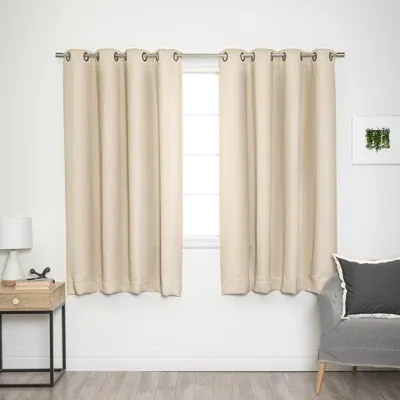 Photo 1 of  Blackout Doorway Curtain 3FT Long Off White SET OF 2