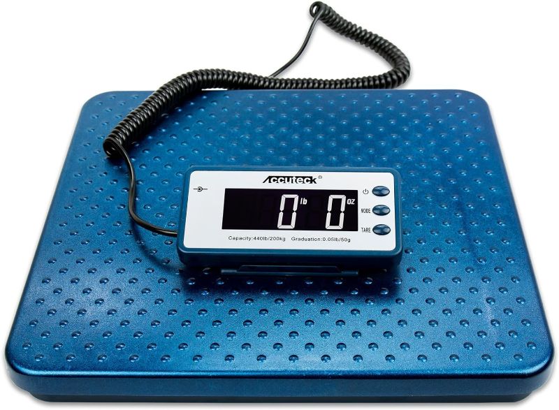 Photo 1 of ***PARTS ONLY***NON-REFUNDBALE***Accuteck 440lb Heavy Duty Digital Metal Industry Shipping Postal scale W/C
