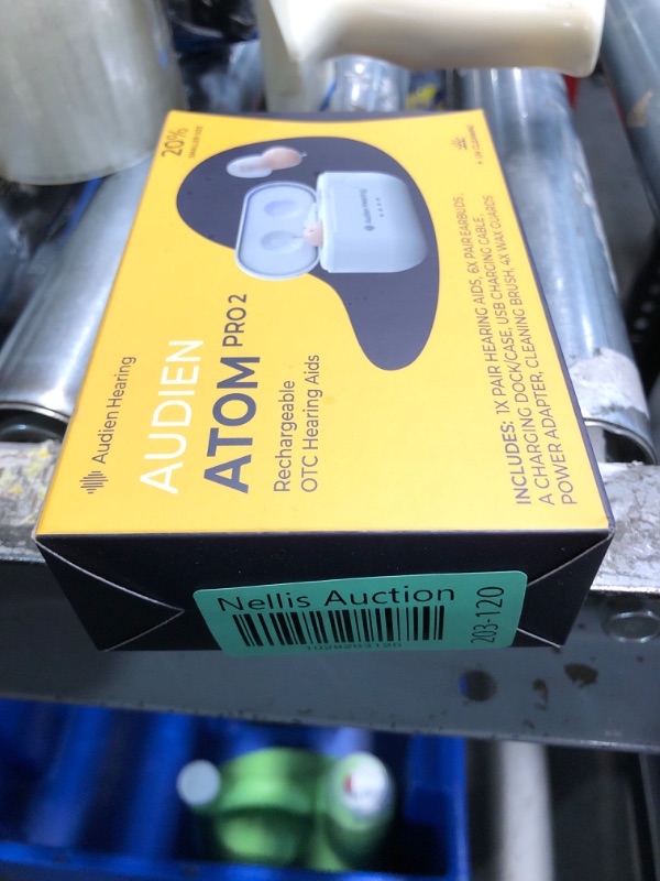 Photo 5 of ***MISSING CHARGING CABLE***
Audien ATOM PRO 2 Wireless Rechargeable OTC Hearing Aid, Premium Comfort Design and Nearly Invisible
