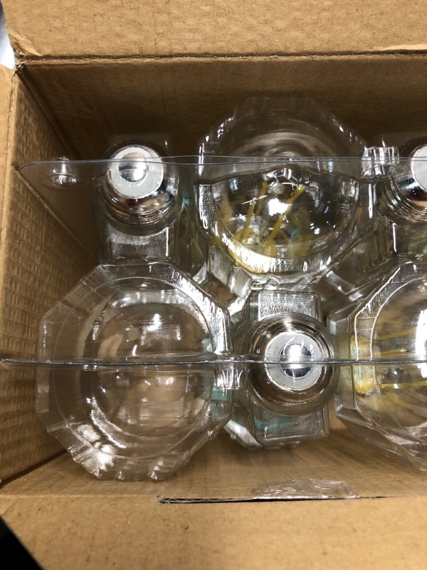 Photo 3 of ***MISSING 2 LIGHT BULBS***
TJOY 12 Pack Vintage 8W ST58 LED Edison Light Bulbs 60W Equivalent, 800Lumens, 2700K Warm White, Dimmable, E26 Base LED Filament Bulbs, CRI80+, Antique Glass Style for Home, Bedroom, Office, Farmhouse
