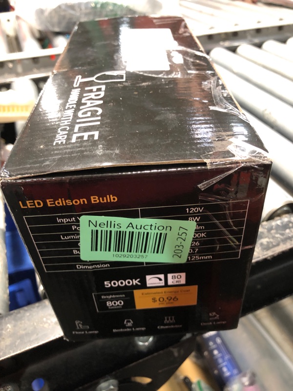 Photo 4 of ***MISSING 2 LIGHT BULBS***
TJOY 12 Pack Vintage 8W ST58 LED Edison Light Bulbs 60W Equivalent, 800Lumens, 2700K Warm White, Dimmable, E26 Base LED Filament Bulbs, CRI80+, Antique Glass Style for Home, Bedroom, Office, Farmhouse
