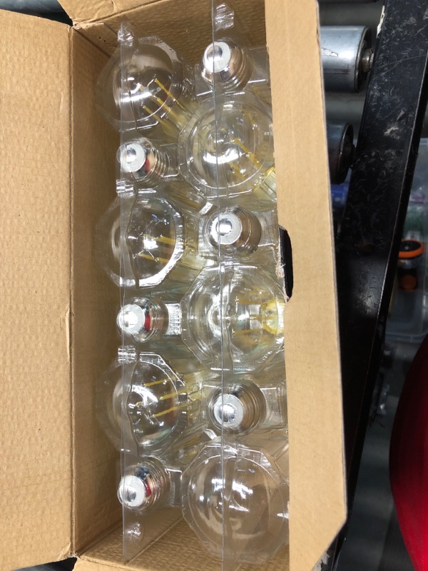 Photo 2 of ***MISSING 2 LIGHT BULBS***
TJOY 12 Pack Vintage 8W ST58 LED Edison Light Bulbs 60W Equivalent, 800Lumens, 2700K Warm White, Dimmable, E26 Base LED Filament Bulbs, CRI80+, Antique Glass Style for Home, Bedroom, Office, Farmhouse
