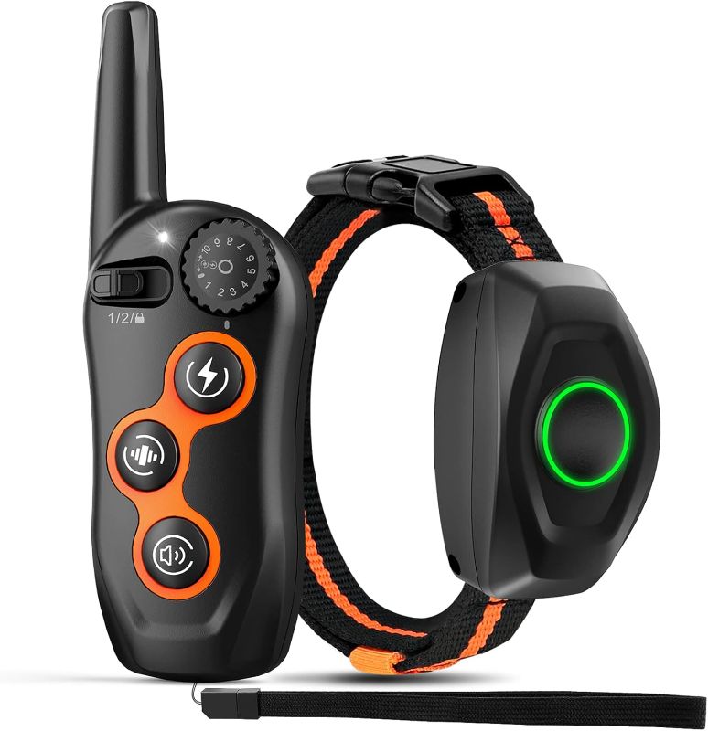 Photo 1 of ***IMAGE FOR REFERENCE***
Dog Training Collar, 100% Waterproof Dog Shock Collar with Remote Range 1300ft, 3 Training Modes, Beep, Shock, Vibration, Rechargeable Electric Shock Collar for Small Medium Large Dogs
