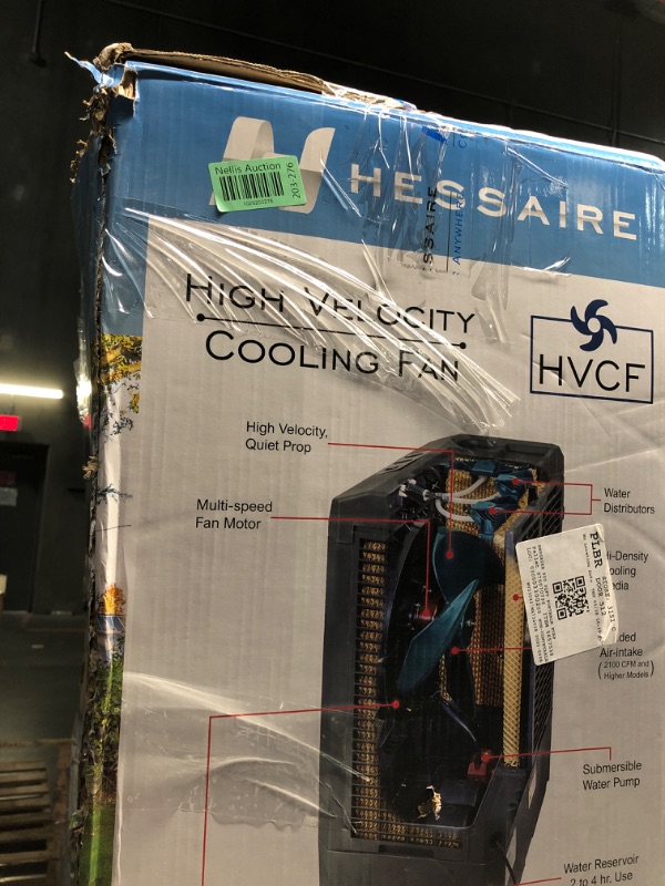 Photo 1 of ***RETURN RECEIPT ON BOX SAYS MISSING PARTS***
Hessaire 3100-CFM 3-Speed Indoor/Outdoor Portable Evaporative Cooler for 950-sq ft (Motor Included)
