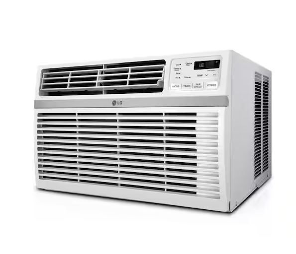 Photo 1 of ***NO FOAM / REMOTE***
LG 24,500 BTU 230/208V Window Air Conditioner Cools 1550 Sq. Ft. with Wi-Fi, Remote and in White