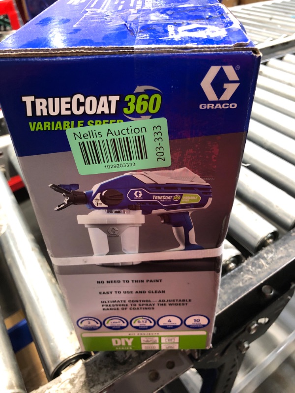 Photo 4 of ***COVERED IN PAINT***
Graco 26D283 TrueCoat 360 Variable Speed Paint Sprayer