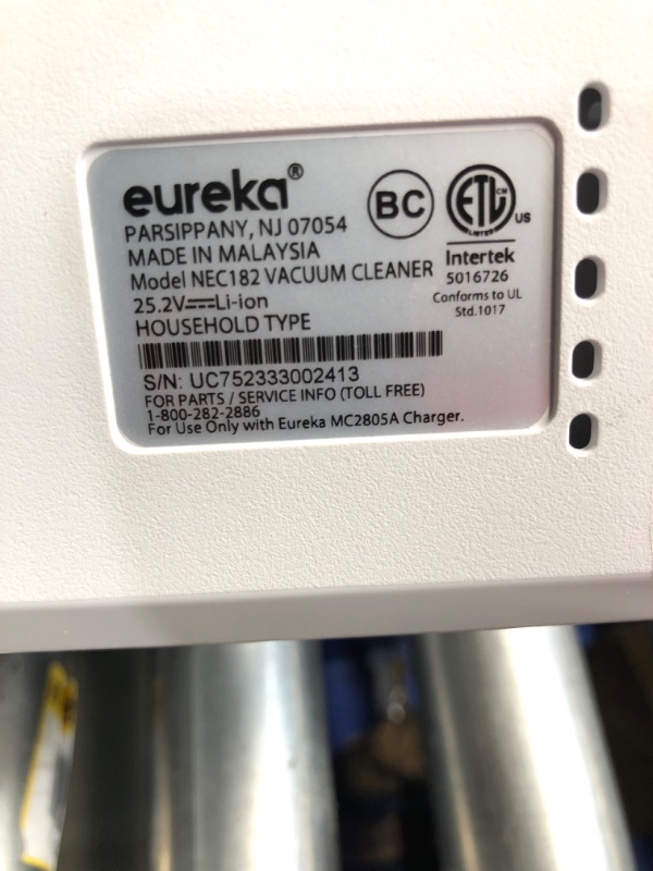 Photo 2 of ***MISSING PARTS / IMAGE FOR REFERENCE***
Eureka RapidClean Pro Cordless Cleaner for Hard Floors Lightweight Vacuum LED Headlights, Convenient Stick and Handheld Vac, Blue, NEC280TL
