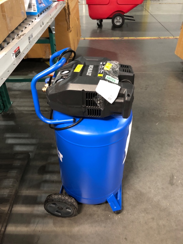 Photo 2 of **(PARTS ONLY)** Kobalt 20-Gallon Portable Electric 175 PSI Vertical Air Compressor
