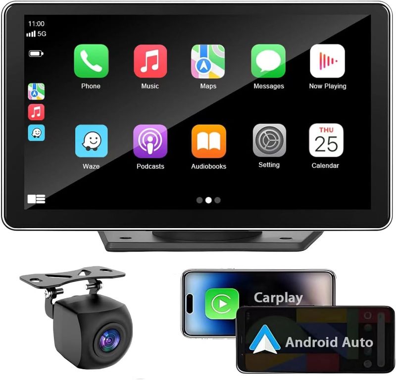 Photo 1 of ***IMAGE FOR REFERENCE***
Apple Carplay Wireless Portable Touchscreen Car Stereo Bluetooth Voice Control 7" Apple Car Play & Android Auto Car Audio HD Screen with 1080p Backup Camera GPS Navigation/Mirror Link Fits All Cars
