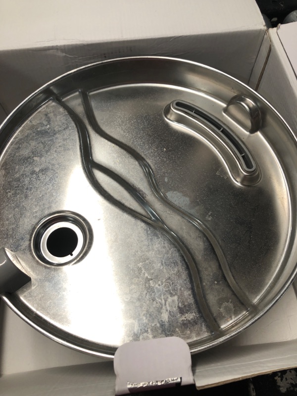 Photo 3 of ***HEAVILY USED AND DIRTY - MISSING SPOUT - UNABLE TO TEST - SEE PICTURES***
Dog Water Fountain Stainless Steel, 7L/236oz/1.8Gal Pet Water Fountain for Large Dogs, Automatic Dog Water Dispenser with Water Level Window, Ultra-Quiet Pump, Multi-Filtration S