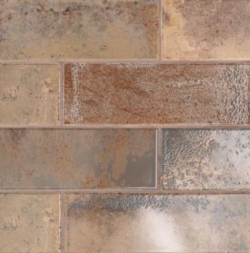 Photo 1 of ***2 BROKEN TILES / 4 GOOD*** ***IMAGE FOR REFERENCE***
Marza Rust 4 in. x 12 in. Glossy Ceramic Brown Subway Tile