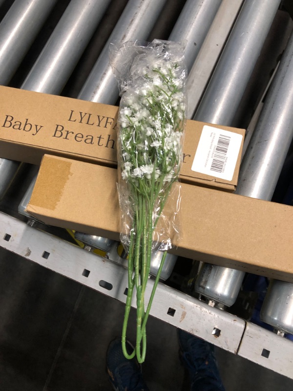 Photo 2 of ***SET OF TWO*** 12pcs Babys Breath Bouquet Set - Realistic White Artificial Babys Breath Flowers DIY Gypsophila Decor for Elegant Wedding, Party, and Home Decor Lifelike Hand Bouquet with Full Real Touch