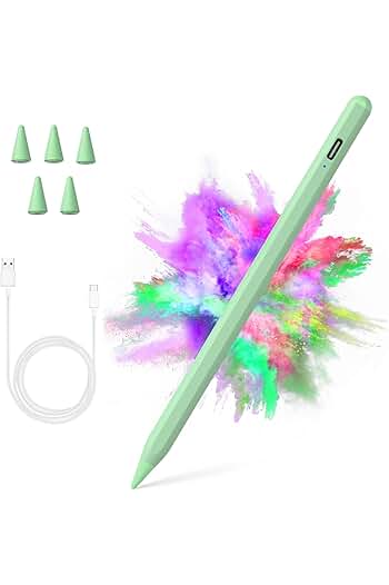 Photo 1 of ???Stylus Pen for iPad 2018-2023 with Palm Rejection, Active Pencil for iPad 10th/9th/8th/7th/6th Generation, for iPad Pro 11/12.9 inch, for iPad Air 5th/4th/3th Gen, for iPad Mini 6th/5th Gen (Green)
