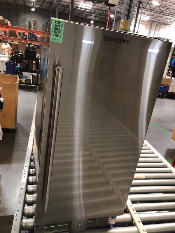 Photo 1 of **NONREFUNDABLE**FOR PARTS OR REPAIR**SEE NOTES**
EUHOMY Beverage Refrigerator 15 Inch, Under Counter 127 Can Beverage Fridge with Stainless Steel Door, Beverage Cooler Built-in and Undercounter Beer Fridge, Drink Fridge - Soda Cola

