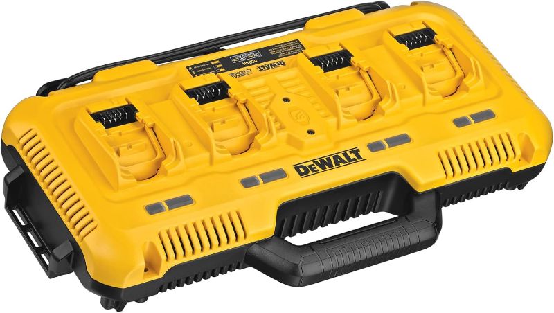 Photo 1 of ***STOCK PHOTO REFERENCE ONLY*** ***TESTED, LEDS DID NOT LIGHT UP*** DEWALT 20V MAX* Charger, 4-Port, Rapid Charge (DCB104) , Black/Green
