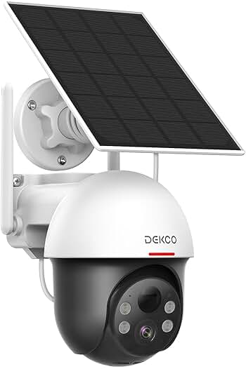 Photo 1 of **PARTS ONLY NON REFUNDABLE**READ NOTES**
DEKCO 5MP UHD Solar Security Camera Wireless Outdoor, Pan Tilt 360° View, 2-Way Audio, Human Detection, Connect to 2.4Ghz WiFi DC9P
