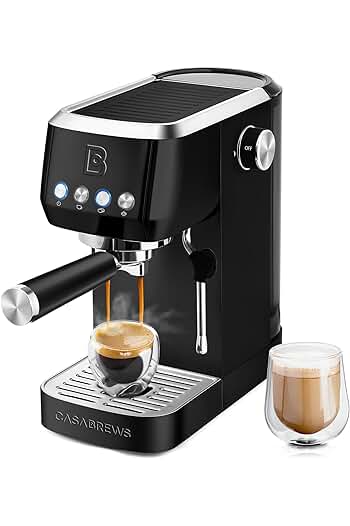 Photo 1 of ***USED - POWERS ON - UNABLE TO TEST FURTHER***
CASABREWS Espresso Machine 20 Bar, Professional Espresso Coffee Machine with Steam Milk Frother, Coffee Maker Cappuccino Latte Machine with 49oz Removable Water Tank, Black
