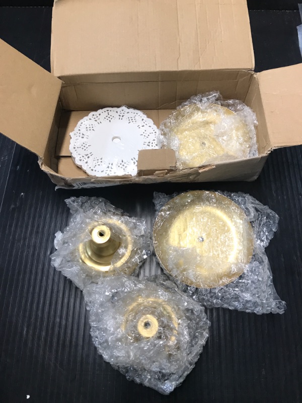 Photo 2 of ***FOR PARTS**(READ NOTES)
Donut Stand Metal 2 Pack, Gold Display Tower for Dessert Table, Doughnut Holder for Birthday, Wedding, Baby Shower, Bridal Showers,Christmas, Party Supplies
