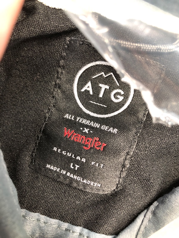 Photo 1 of (LARGE TALL) ATG by Wrangler mens Long Sleeve Mixed Material Shirt