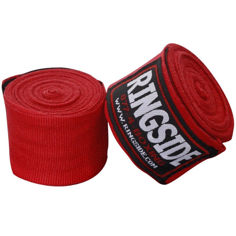 Photo 1 of (3 PACK) Ringside Mexican-Style Boxing Handwraps - 180 Red- Black- White
