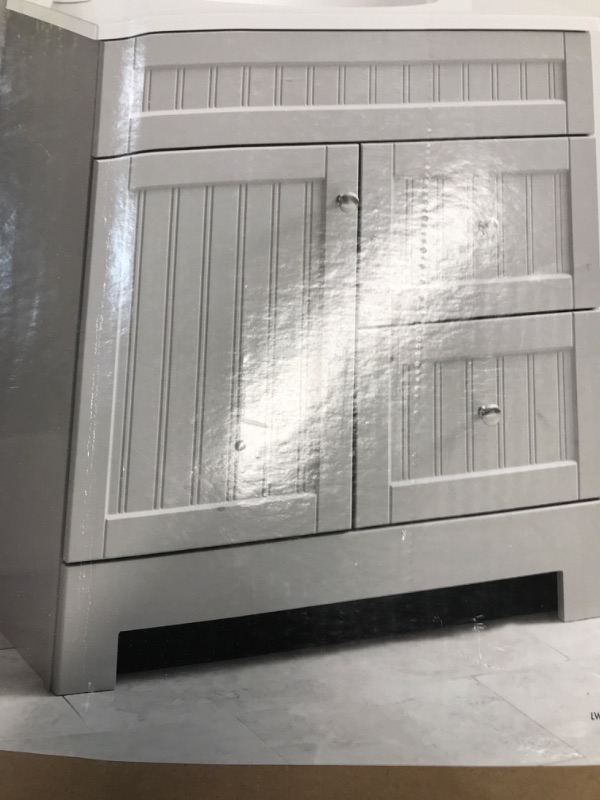 Photo 1 of 
Style Selections Ellenbee 30-in Gray Single Sink Bathroom Vanity with White Cultured Marble