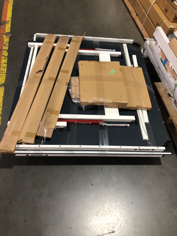 Photo 2 of **NONREFUNDABLE**FOR PARTS OR REPAIR**SEE NOTES**
*****ON PALLET*****
JOOLA Rally TL - Professional MDF Indoor Table Tennis Table w/ Quick Clamp Ping Pong Net & Post Set - 10 Minute Easy Assembly - Corner Ball Holders - Ping Pong Table w/ Playback Mode,