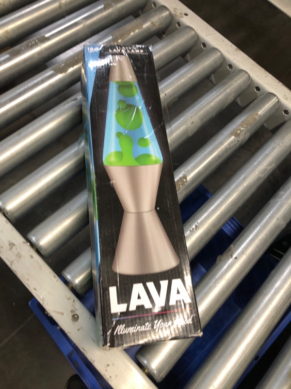 Photo 3 of * LIQUID FOGGY* Lava® Lamp - 14.5" Deep Ocean - The Original Motion Light - Yellow/Green Wax and Blue Liquid - Item #2634 (Amazon Exclusive)